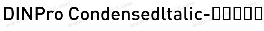 DINPro Condensedltalic字体转换